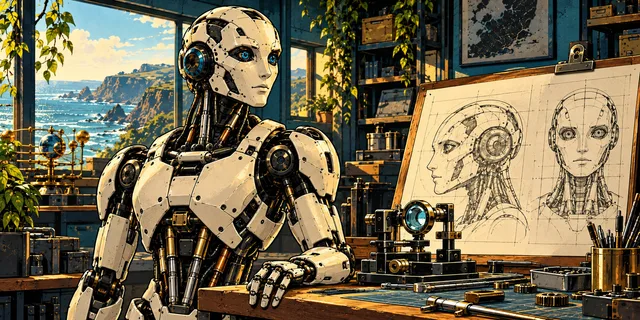 An alternate comic illustration: another face of the future.
